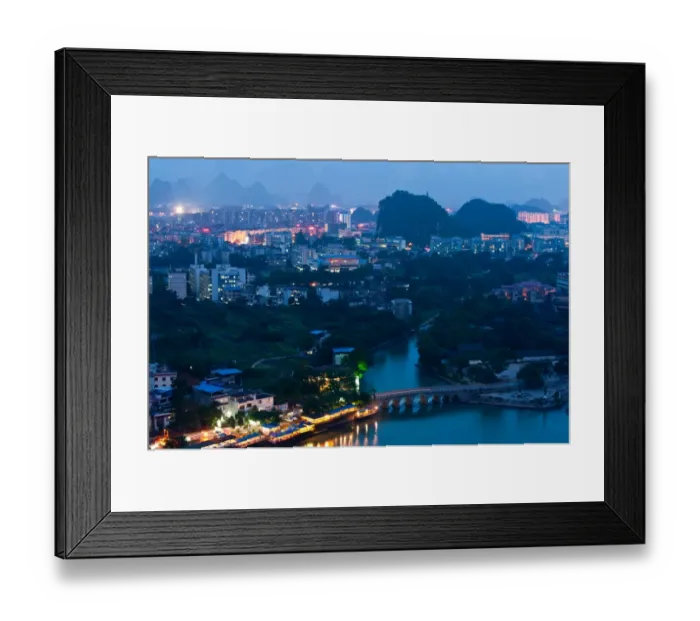 Framed Print : Guilin city, China Framed Print : Guilin city, China