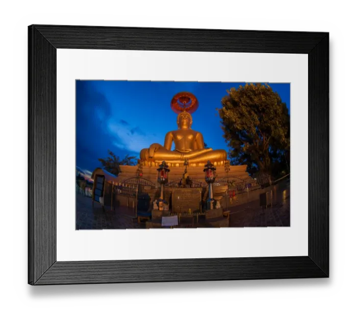 Framed Print : A big buddha statue in Chainat Framed Print : A big buddha statue in Chainat