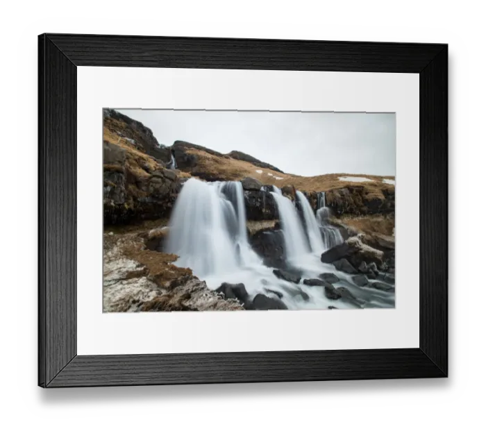 Framed Print : Gluggafoss Framed Print : Gluggafoss