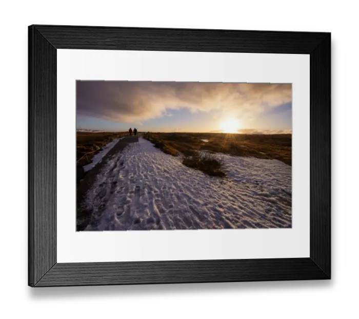 Framed Print : The stunning landscape of Iceland in winter season