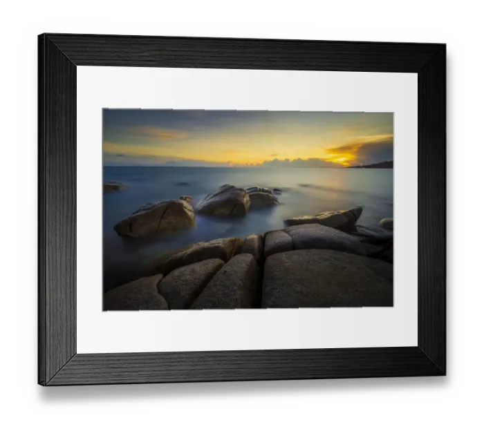 Framed Print : Lan Hin Khao seascape, Rayong, Thailand Framed Print : Lan Hin Khao seascape, Rayong, Thailand