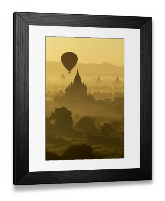 Framed Print : Balloon over Bagan Framed Print : Balloon over Bagan