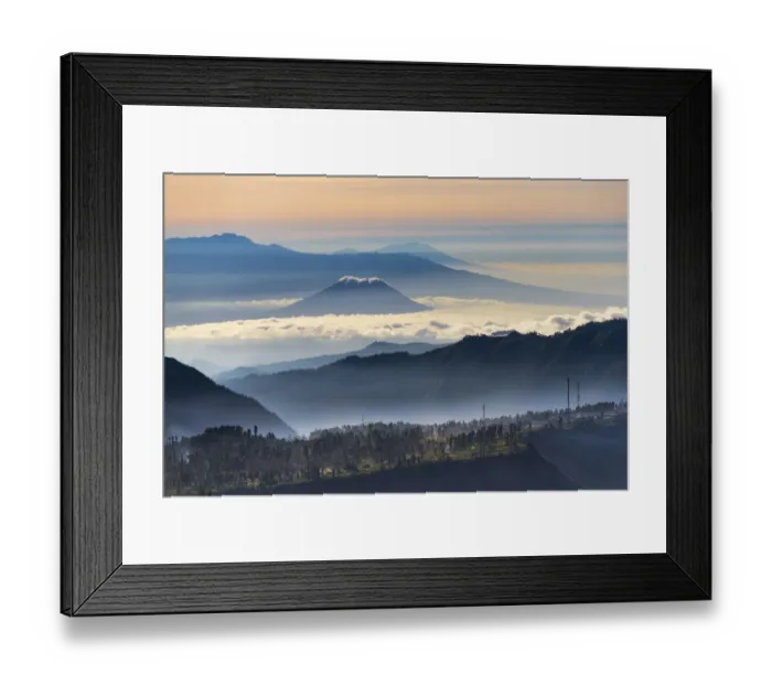 Framed Print : Landscape view of Java island Framed Print : Landscape view of Java island