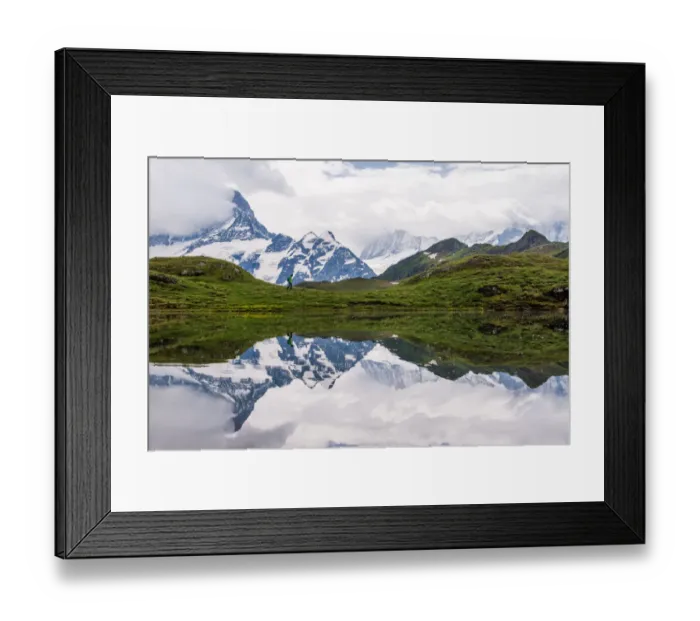 Framed Print : Lake Bachalpsee, Grindelwald-First, Switzerland Framed Print : Lake Bachalpsee, Grindelwald-First, Switzerland