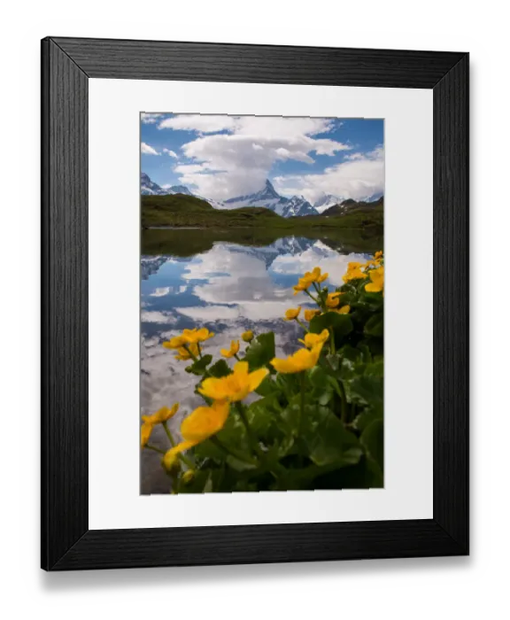 Framed Print : Lake Bachalpsee, Grindelwald-First, Switzerland Framed Print : Lake Bachalpsee, Grindelwald-First, Switzerland
