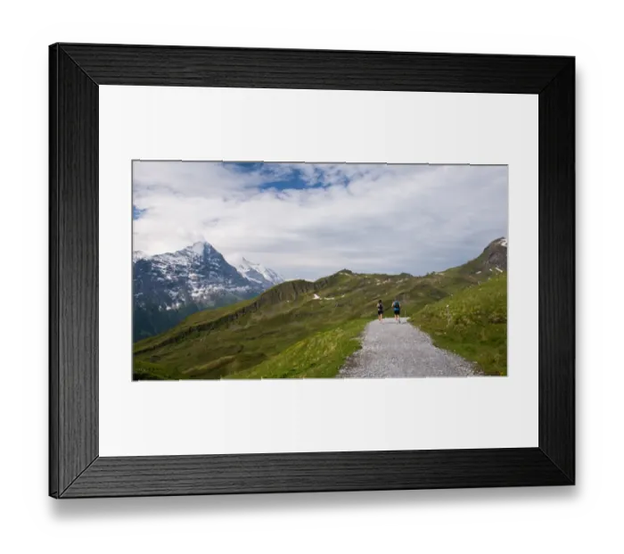 Framed Print : Grindelwald-First hiking route