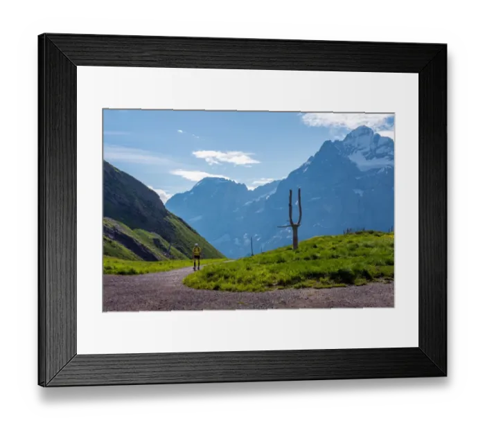 Framed Print : Grindelwald-First hiking route