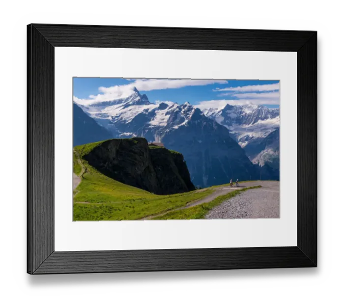 Framed Print : Landscape of the Grindelwald-First hiking route Framed Print : Landscape of the Grindelwald-First hiking route
