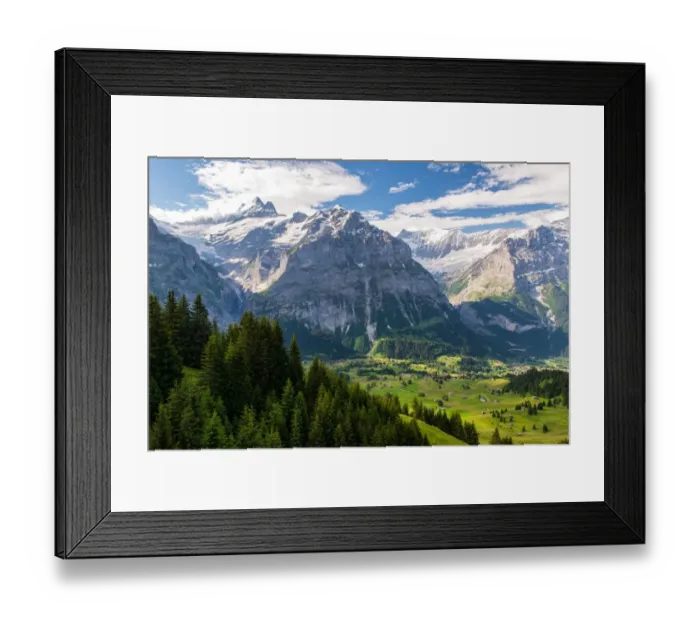 Framed Print : Scenic view of Grindelwald-First, Switzerland Framed Print : Scenic view of Grindelwald-First, Switzerland