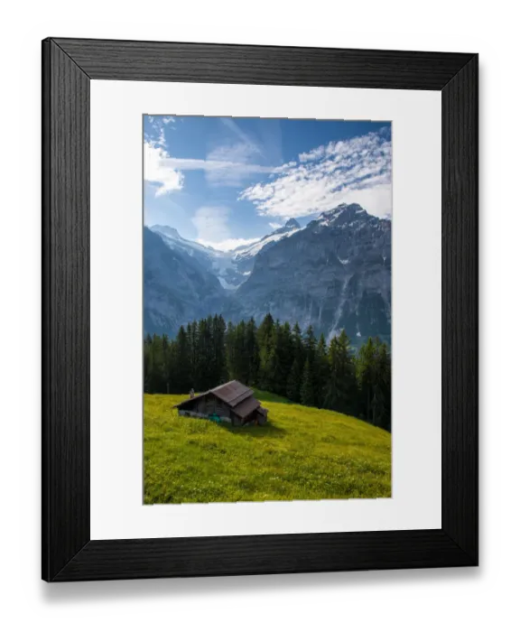 Framed Print : Scenic view of Grindelwald-First, Switzerland Framed Print : Scenic view of Grindelwald-First, Switzerland