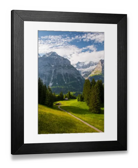 Framed Print : Scenic view of Grindelwald-First, Switzerland Framed Print : Scenic view of Grindelwald-First, Switzerland