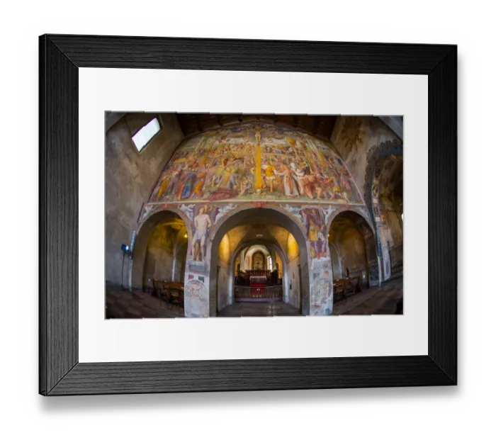 Framed Print : Inside of Church of S. Maria degli Angioli, Lugano Framed Print : Inside of Church of S. Maria degli Angioli, Lugano