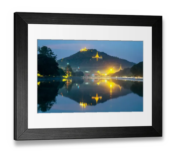 Framed Print : Mandalay Hill, Mandalay, Myanmar Framed Print : Mandalay Hill, Mandalay, Myanmar