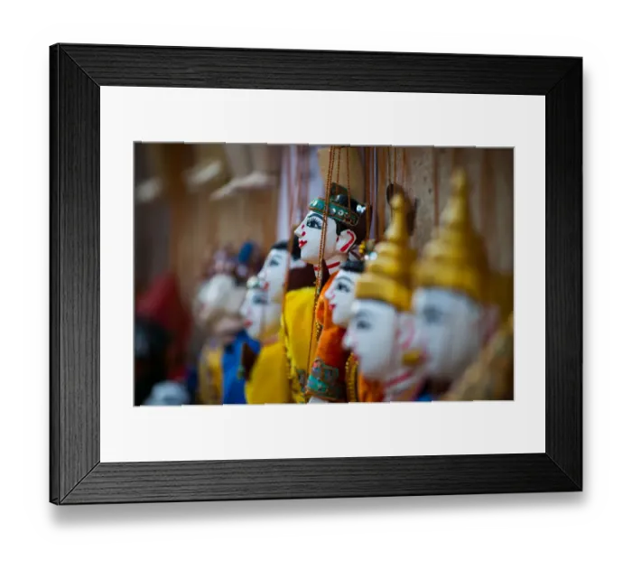 Framed Print : Burmese Puppets Framed Print : Burmese Puppets