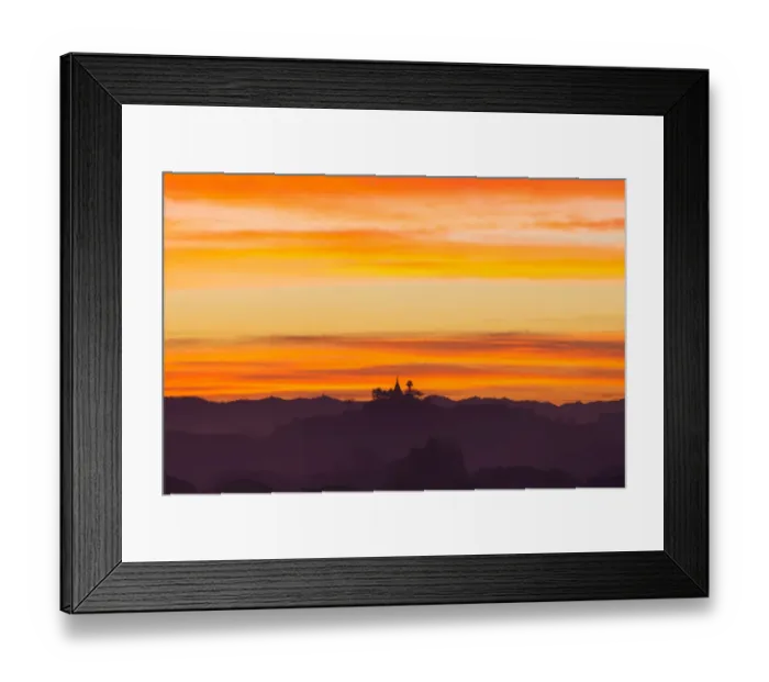 Framed Print : Twilight sky before sunrise at Mrauk-U Framed Print : Twilight sky before sunrise at Mrauk-U
