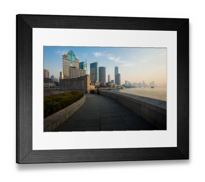 Framed Print : The Bund in the morning, Shanghai Framed Print : The Bund in the morning, Shanghai