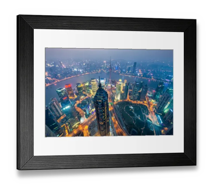 Framed Print : Shanghai from the top Framed Print : Shanghai from the top
