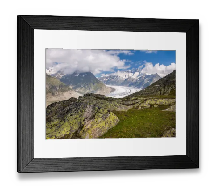Framed Print : Aletsch Glacier, Switzerland