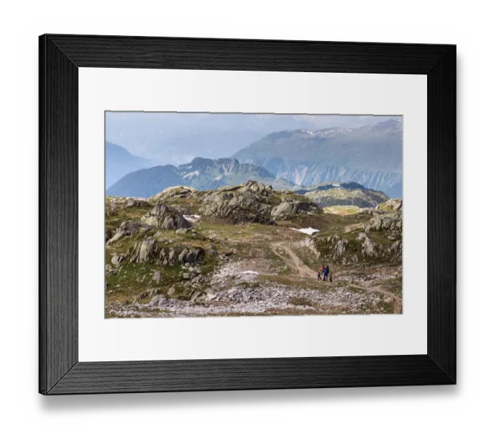 Framed Print : Bettmerhorn Variante trekking route Framed Print : Bettmerhorn Variante trekking route