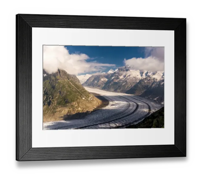 Framed Print : Aletsch Glacier