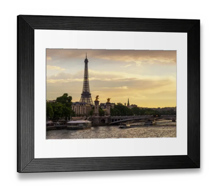 Framed Print : Eiffel tower and Pont Alexandre III Framed Print : Eiffel tower and Pont Alexandre III