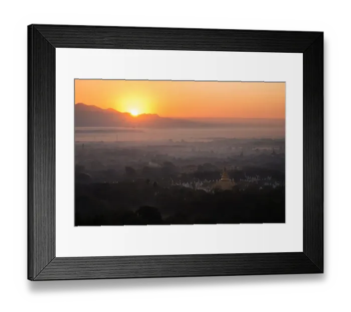 Framed Print : Kuthodaw Pagoda with sunrise Mandalay, Myanmar Framed Print : Kuthodaw Pagoda with sunrise Mandalay, Myanmar