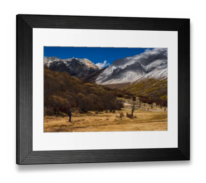 Framed Print : Yading Nature Reserve, Sichuan Province, China Framed Print : Yading Nature Reserve, Sichuan Province, China