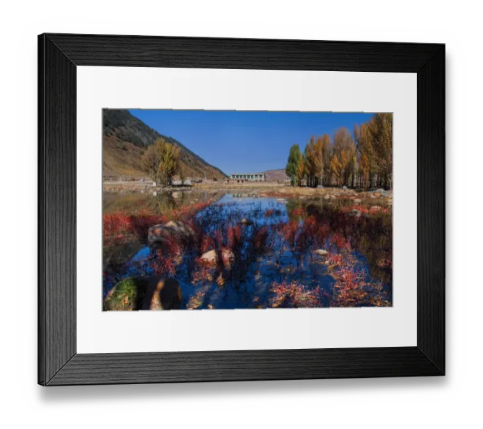 Framed Print : Sangdui Red Grass Field, Sichuan, China Framed Print : Sangdui Red Grass Field, Sichuan, China