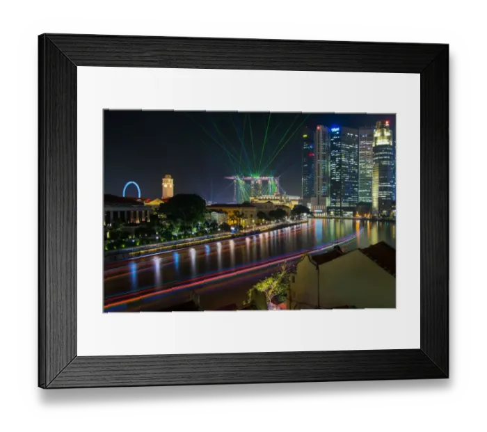 Framed Print : Singapore Laser show Framed Print : Singapore Laser show