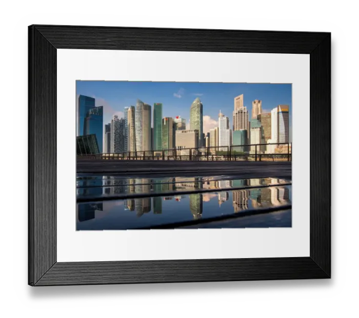 Framed Print : Central business district, Singapore