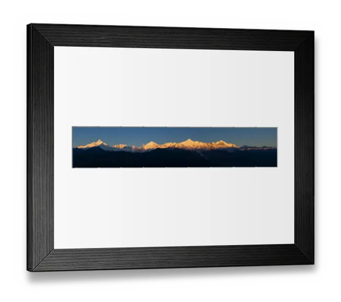 Framed Print : Panorama of Meili Xue Shan Framed Print : Panorama of Meili Xue Shan
