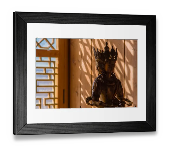 Framed Print : Bronze Bodhisattva statue in Songzanlin Monastery Framed Print : Bronze Bodhisattva statue in Songzanlin Monastery