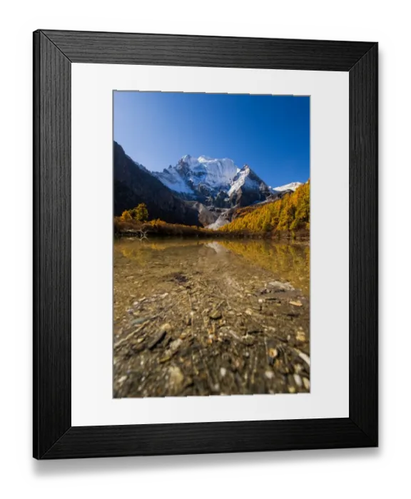 Framed Print : Zhuomala lake in Yading Nature Reserve Framed Print : Zhuomala lake in Yading Nature Reserve