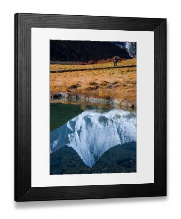 Framed Print : A couple of love in Yading nature reserve Framed Print : A couple of love in Yading nature reserve
