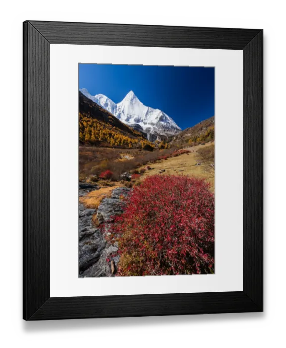 Framed Print : Yading Nature Reserve, Sichuan Province, China Framed Print : Yading Nature Reserve, Sichuan Province, China