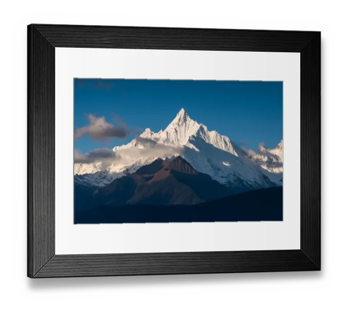Framed Print : Peak of Meili Xue Shan Framed Print : Peak of Meili Xue Shan