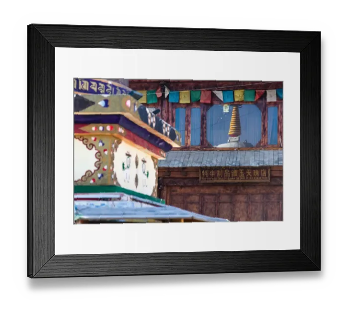 Framed Print : Tibetian Stupa in Shanggri-La Framed Print : Tibetian Stupa in Shanggri-La