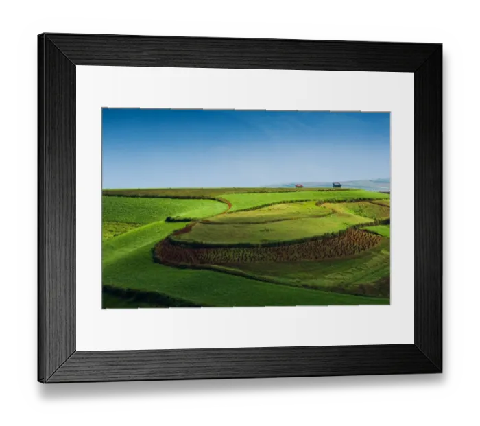 Framed Print : Hongtudi, Dongchuan red soil of Yunnan, China