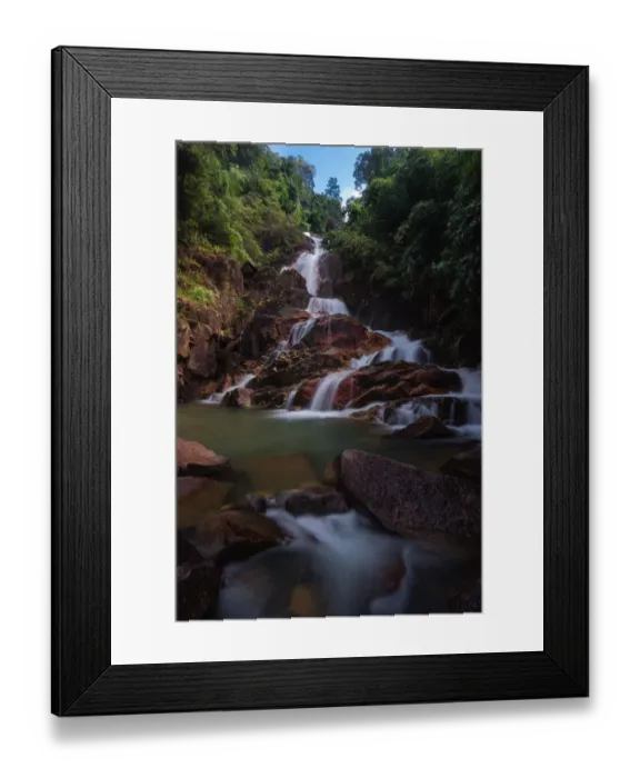 Framed Print : Chanthaburi Krating Waterfall Framed Print : Chanthaburi Krating Waterfall