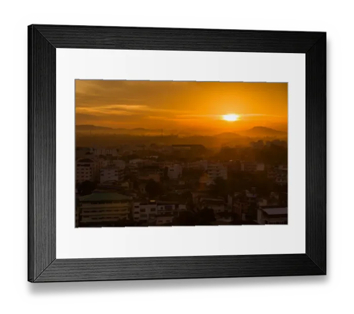 Framed Print : Sriracha city sunset Framed Print : Sriracha city sunset