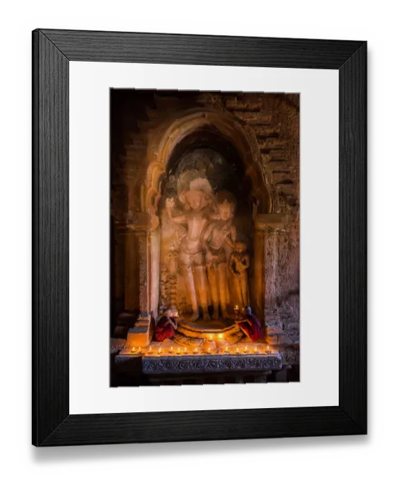 Framed Print : Old statue inside Bagan pagada Framed Print : Old statue inside Bagan pagada