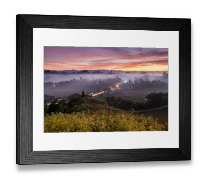 Framed Print : Before sunrise time at Mrauk-U Framed Print : Before sunrise time at Mrauk-U