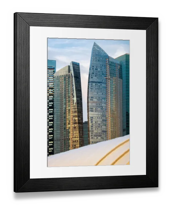 Framed Print : Buildings in Singapore Framed Print : Buildings in Singapore
