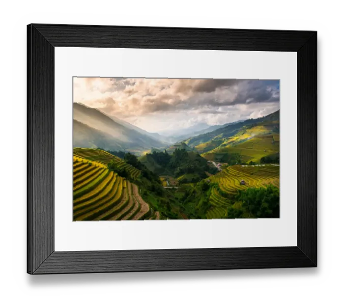 Framed Print : Rice terrace of Mu Cang Chai Framed Print : Rice terrace of Mu Cang Chai