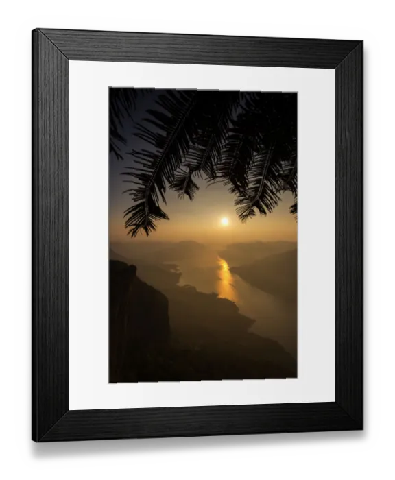 Framed Print : Scenic sunrise of Mae Ping national reserves Framed Print : Scenic sunrise of Mae Ping national reserves