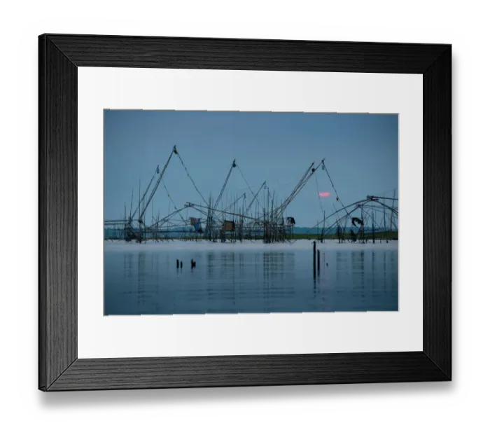 Framed Print : The traditional fishing in Huai Luang Reservoir Framed Print : The traditional fishing in Huai Luang Reservoir