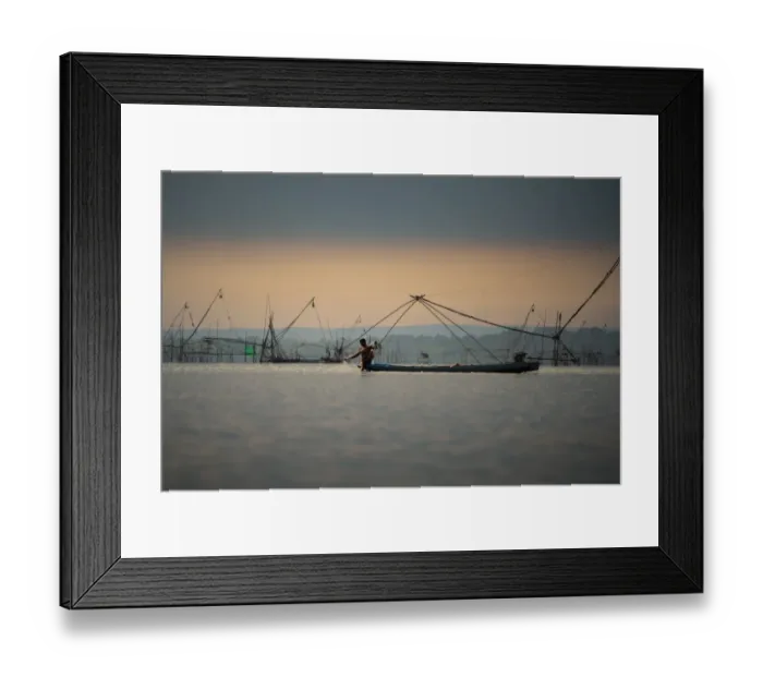 Framed Print : The traditional fishing in Huai Luang Reservoir Framed Print : The traditional fishing in Huai Luang Reservoir