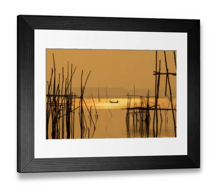 Framed Print : The traditional fishing in Huai Luang Reservoir Framed Print : The traditional fishing in Huai Luang Reservoir