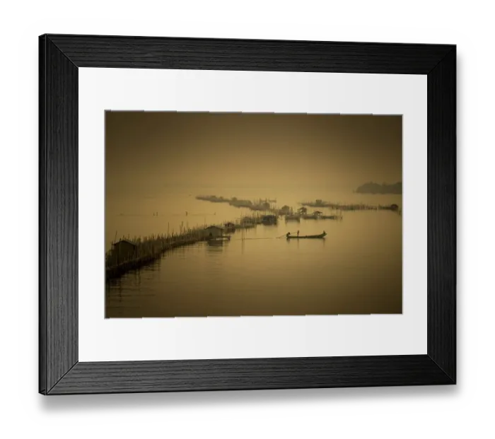 Framed Print : Traditional Thai fishing Framed Print : Traditional Thai fishing