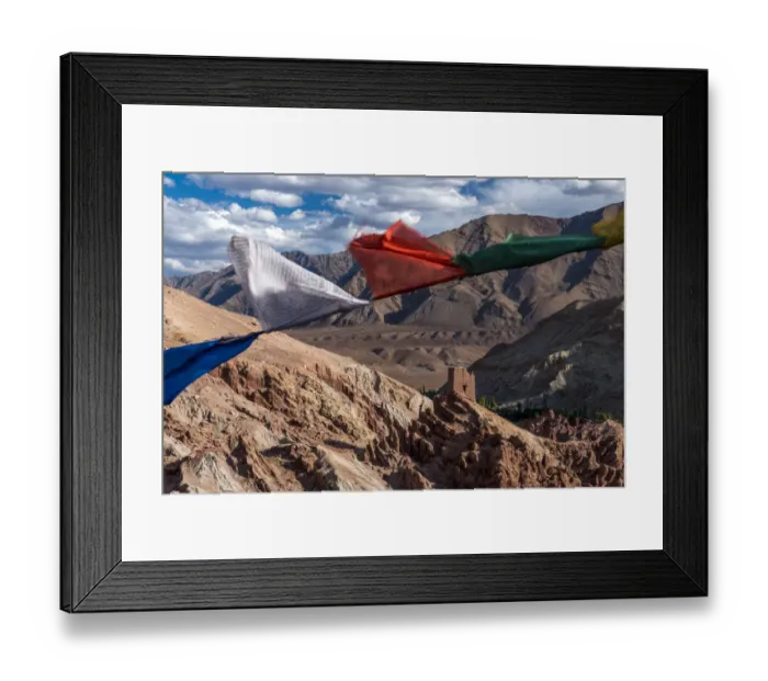 Framed Print : The fortress of Basgo Palace Framed Print : The fortress of Basgo Palace
